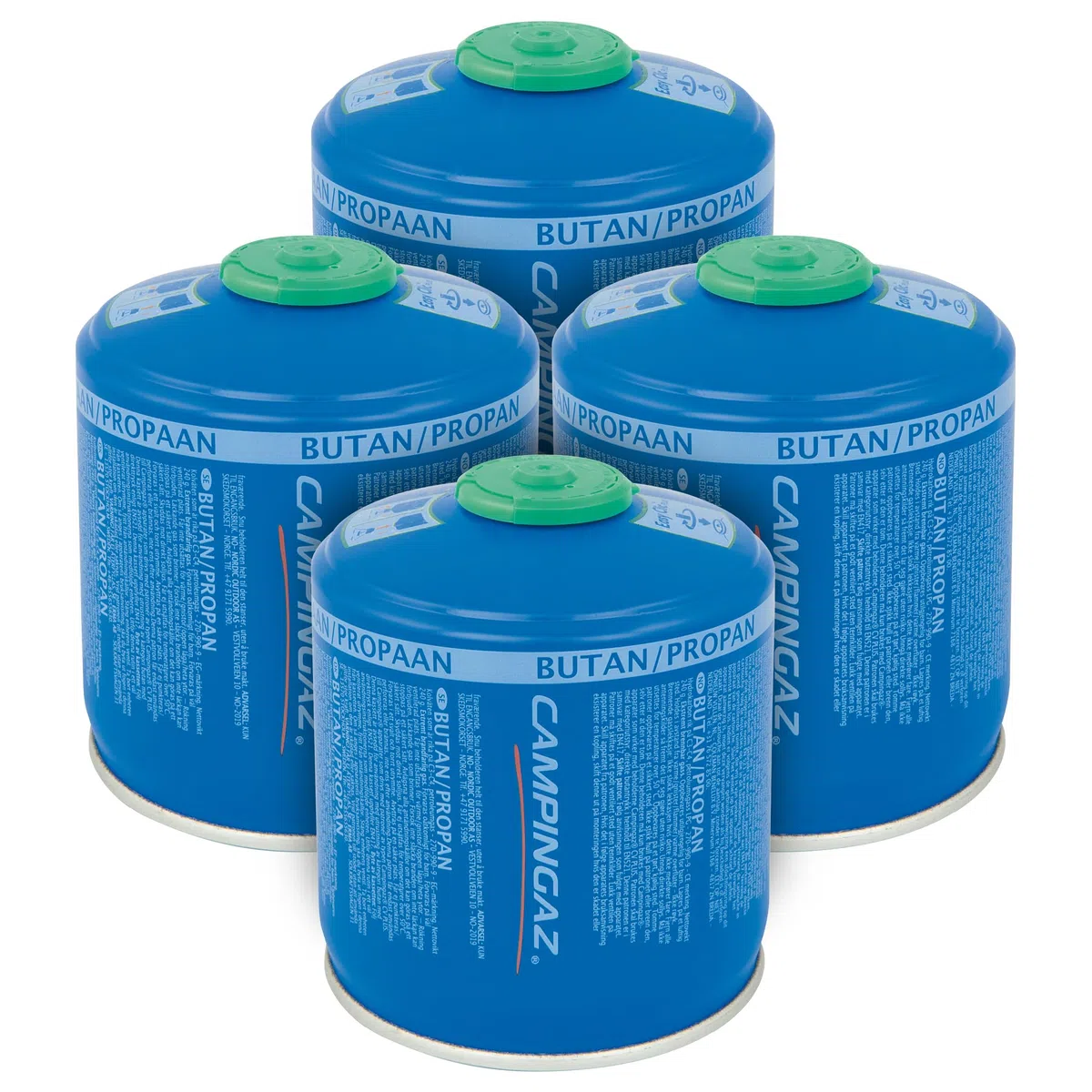Campingaz CV 300 Plus Cartridge Gas | Cartouche de Gaz 240 g de Propane-Butane pour Réchaud de Camping | 450 g, Bleu, Lot de 4