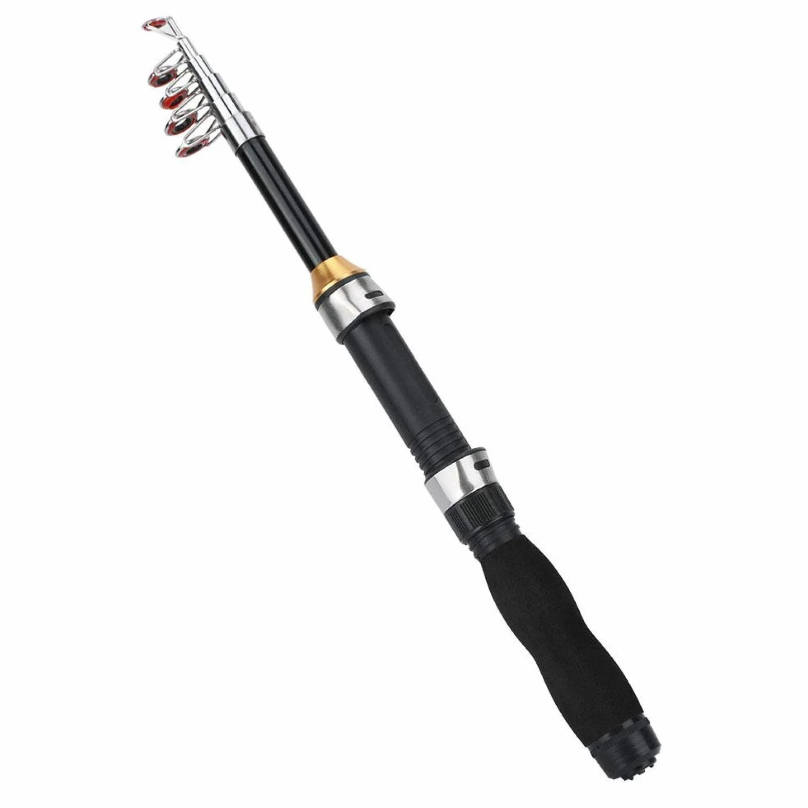 Bnineteenteam Mini Canne à pêche, Petit Poteau de mer Portable Court Poteau antidérapant 1 m Canne à pêche sur Glace bâton de pêche Mini Outils de pêche en mer 28049-100(1.5m)
