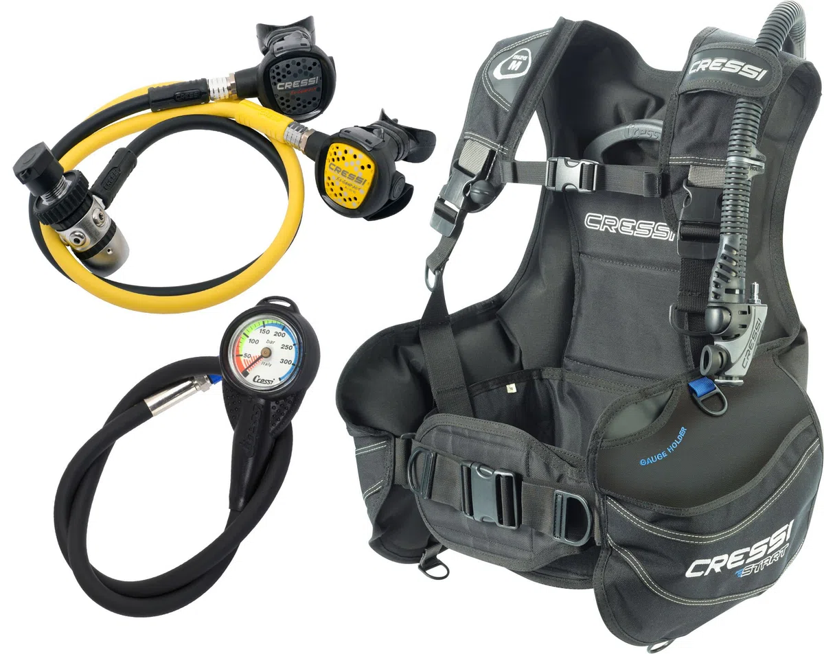 Cressi Sub S.p.A. Set pour la plongée Noir Taille