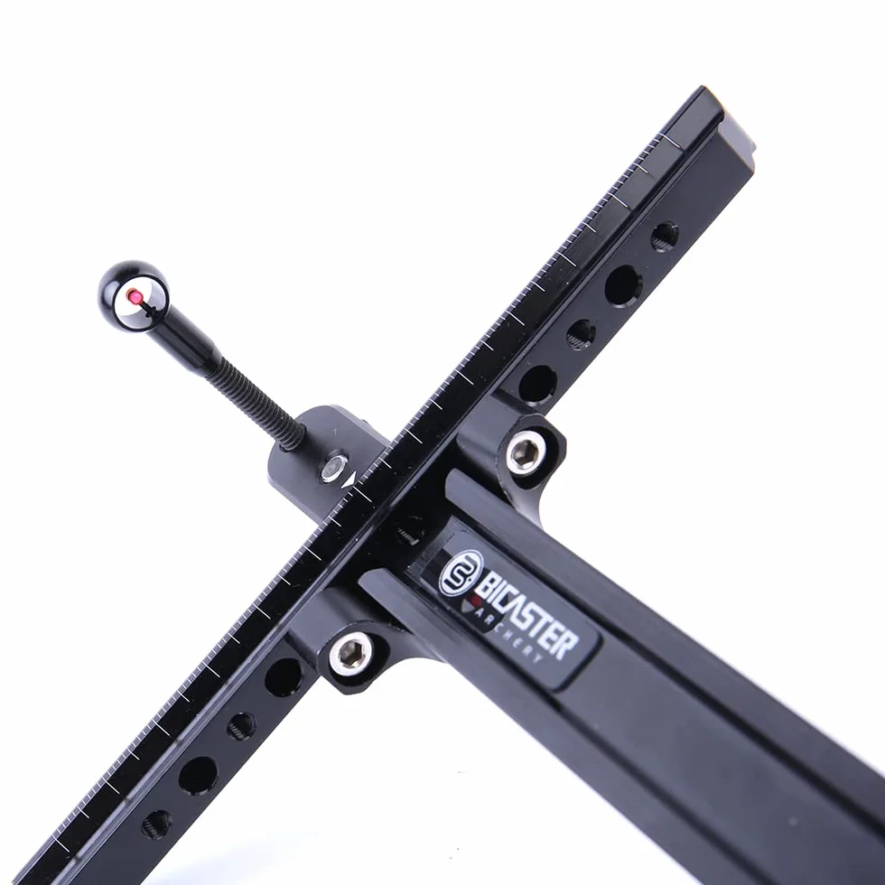 Viseurs de tir à l'arc recurve 22,9 cm en aluminium ambidextre à réglage rapide