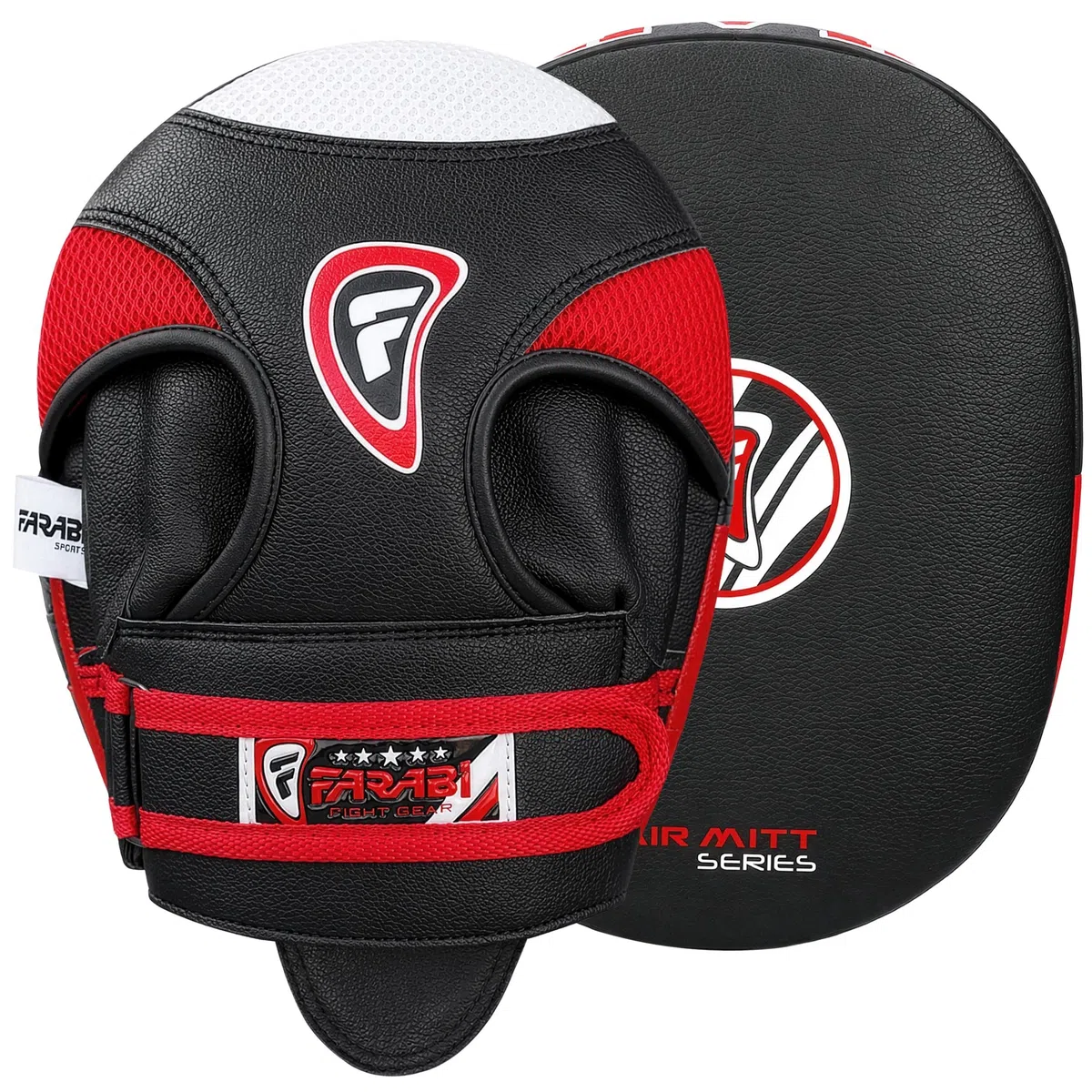 Farabi Sports Patte d'ours Boxe Cuir véritable Air Mitaines de Boxe MMA Muay Thai Punching Kickboxing Pattes d'ours de Boxe Livré avec Paire