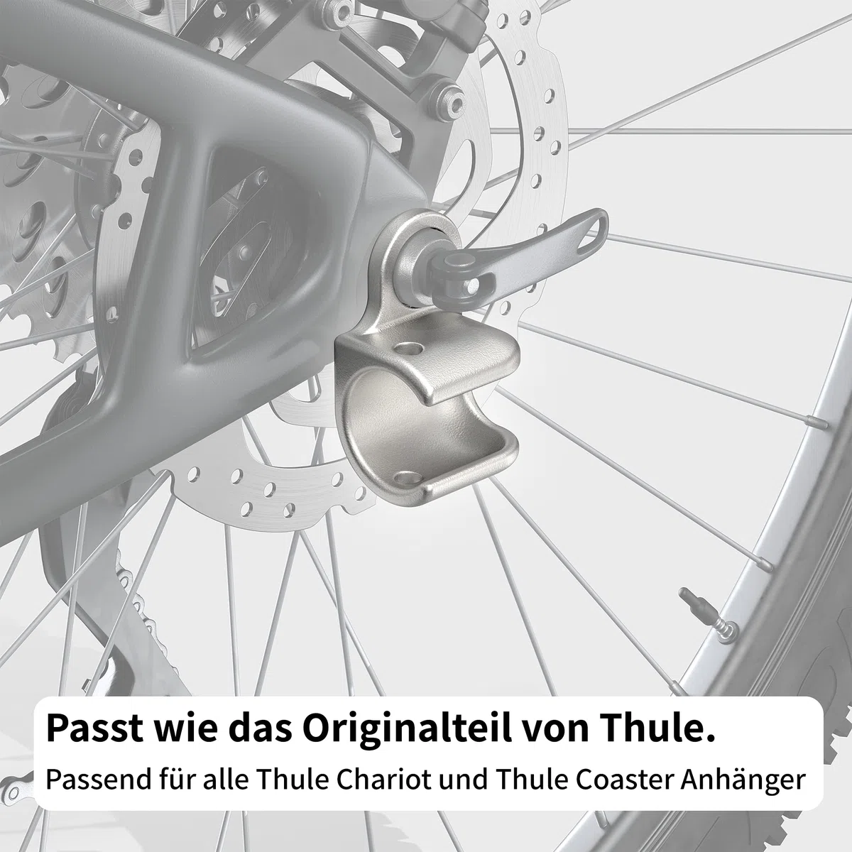 Attelage de remorque de vélo pour ThuIe et Chariot – Testé en Allemagne, acier inoxydable | Attelage de remorque de vélo