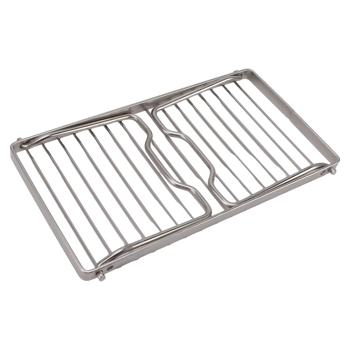 HERCHR Grand Gril De Feu De Camp Pliant, Grille BBQ Transportable,Grille en Acier Inoxydable, Gril De Camping Portable Robuste en Acier sur Feu De Camp pour la Cuisine De Camping en Plein Air