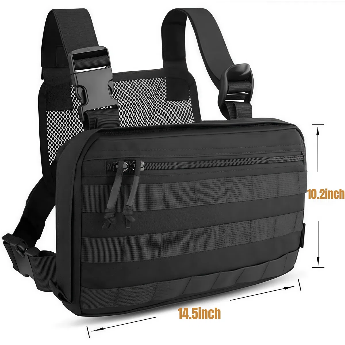 Militaire Tactique Poitrine Sac Sac à Dos Hommes réglable Multifonctionnel Molle Outil Poche Sac à bandoulière Tactique Gilet Sac