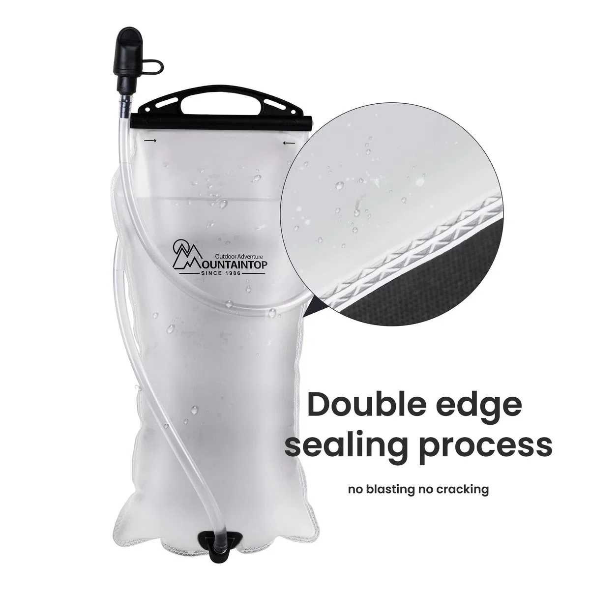MOUNTAINTOP Poche Hydratation 3L Reservoir Poche d'eau de Sport Reservoir pour la randonnée, vélo, la randonnée et Le Camping