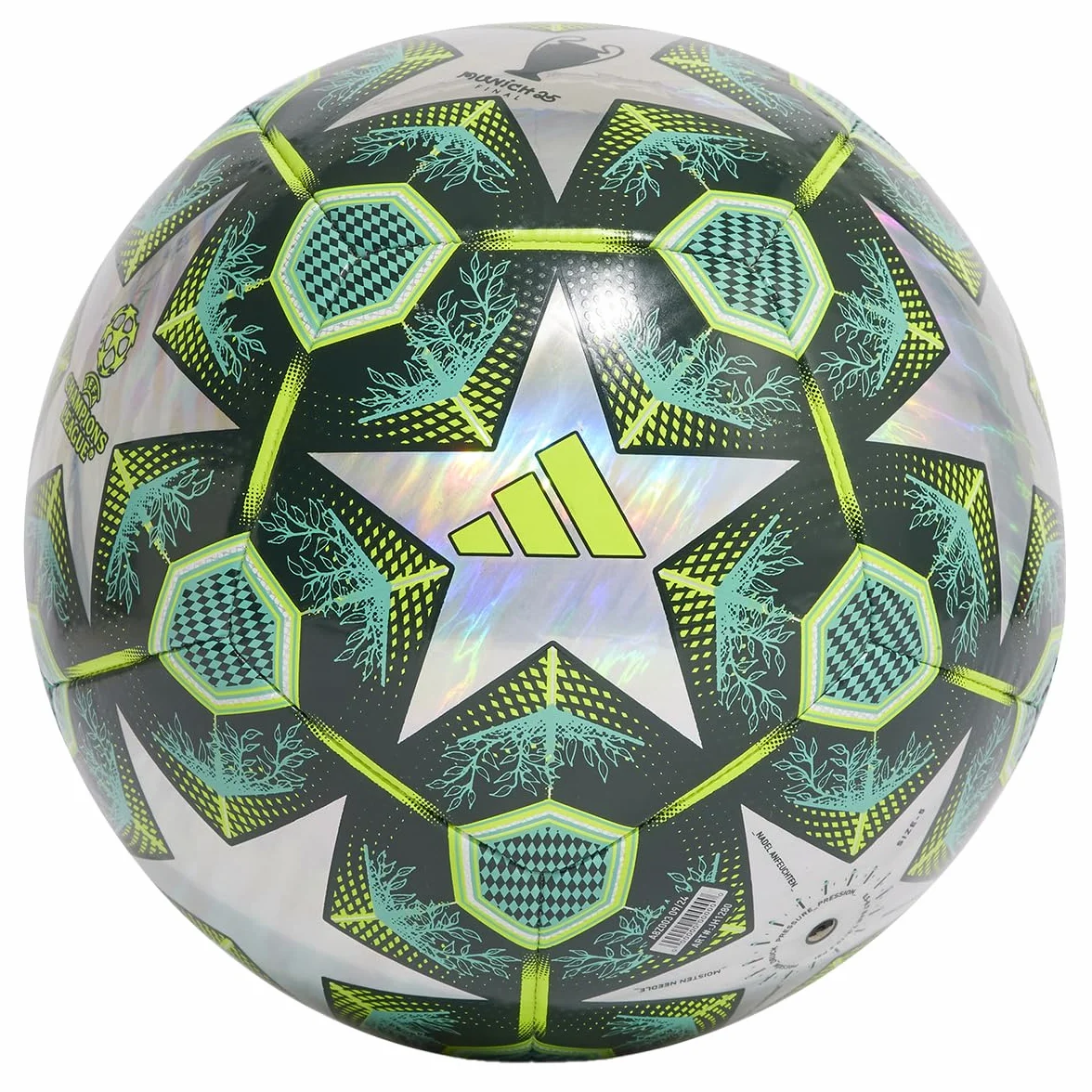adidas UEFA Champions League Ballon d'entraînement en Aluminium JH1280, Ballons de Football Unisexes, Vert, 5 EU