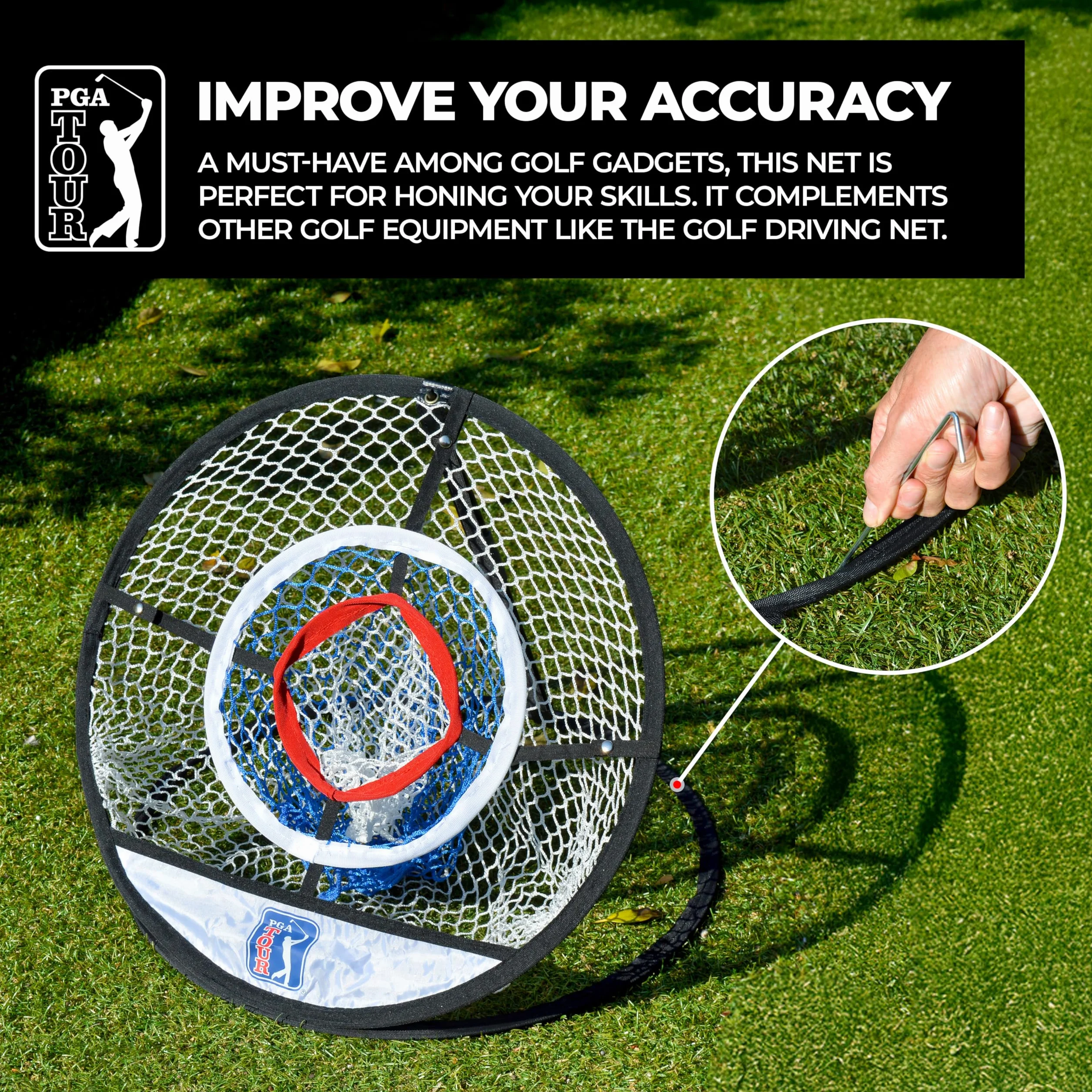 PGA Tour Filet d'entraînement au golf Perfect Touch