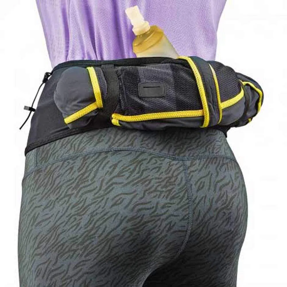 COLUMBUS Ceinture Hydratation Trail Ceinture d'hydratation S/M pour Femme ou Homme Sac Bannane Adulte Sac Rangement Ceinture Légère pour Running Sport Course Randonnée ou Voyage Run Hip Belt