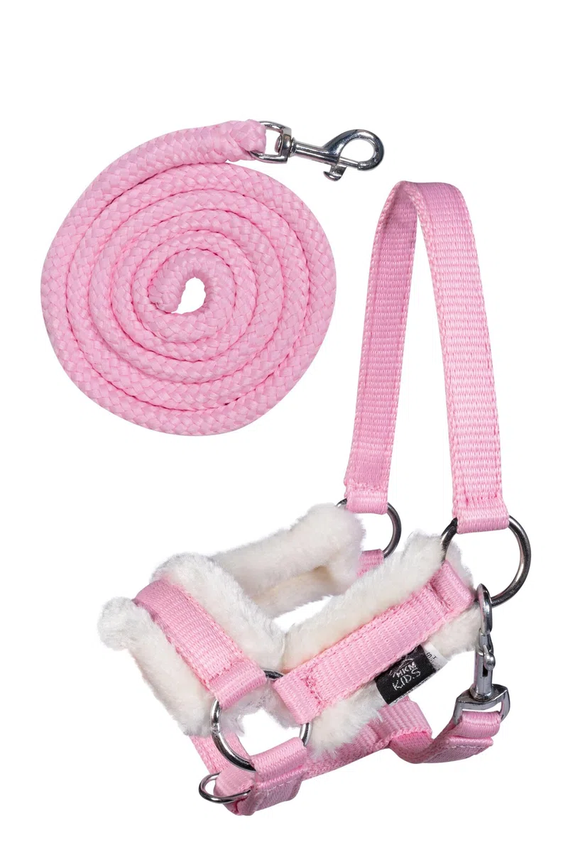 HKM Sports Equipment Hobby Horse Ensemble de licols Rose
