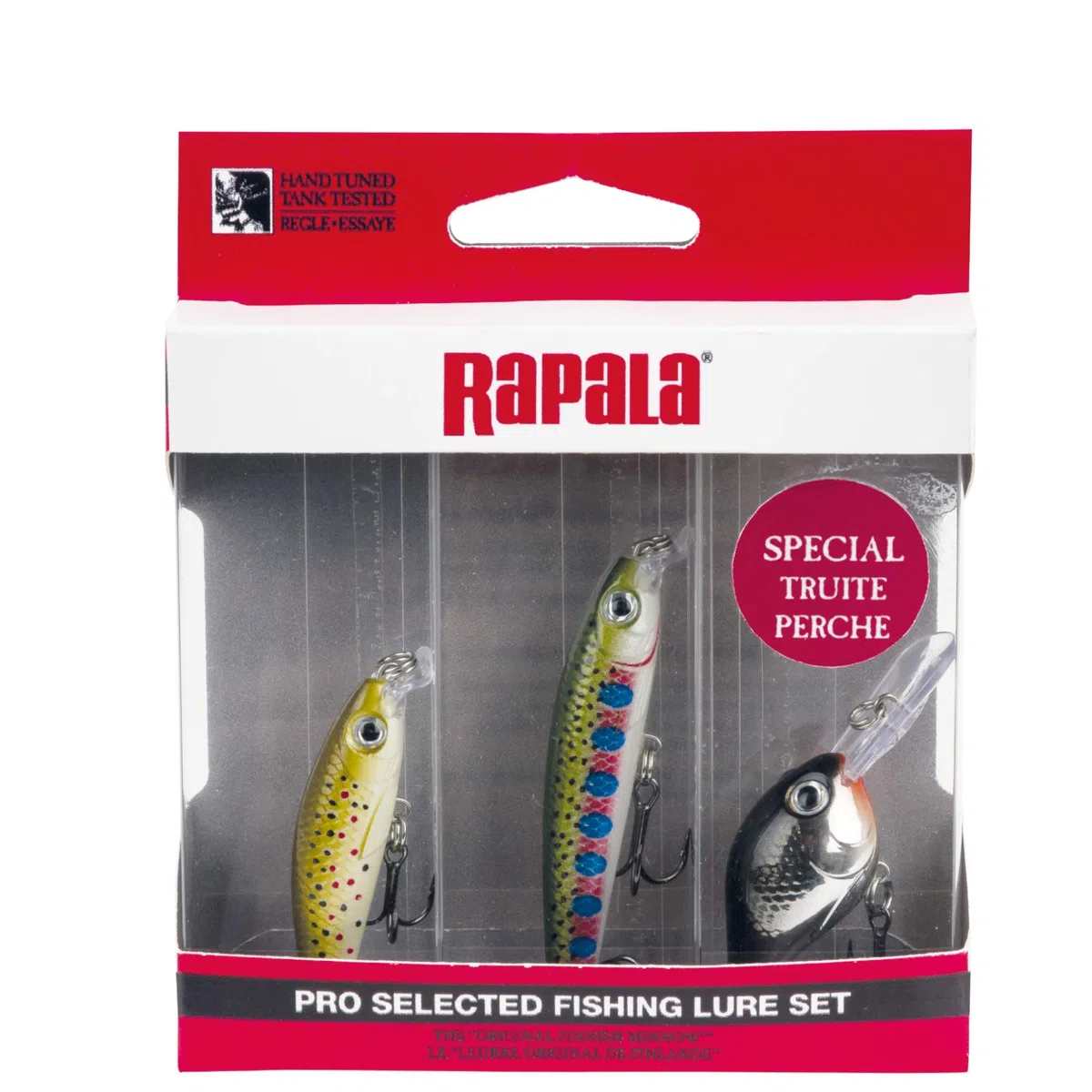Rapala - Kit de 3 Leurres de Pêche Ultra Light - Leurre Truite et Perche - Ultra Light Shad 4cm, Ultra Light Minnow 6cm et Ultra Light Crank 3cm - D'Eau Douce - Fabriqué en Estonie - Multicolore