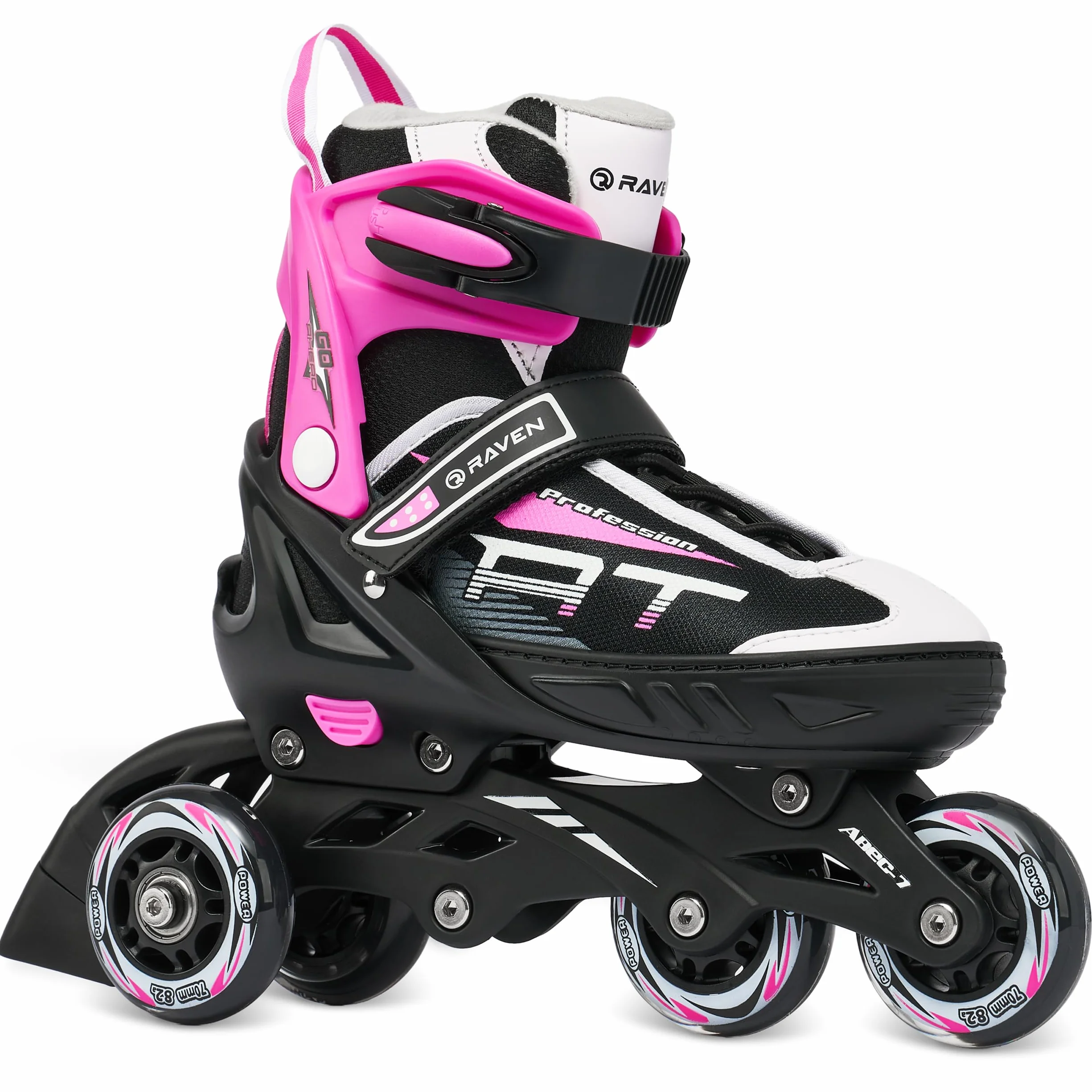 Roller en Ligne, triskate, Patin à Roulette 3 en 1 Profession Pointure Ajustable, modifiable Femme Enfant RAVEN
