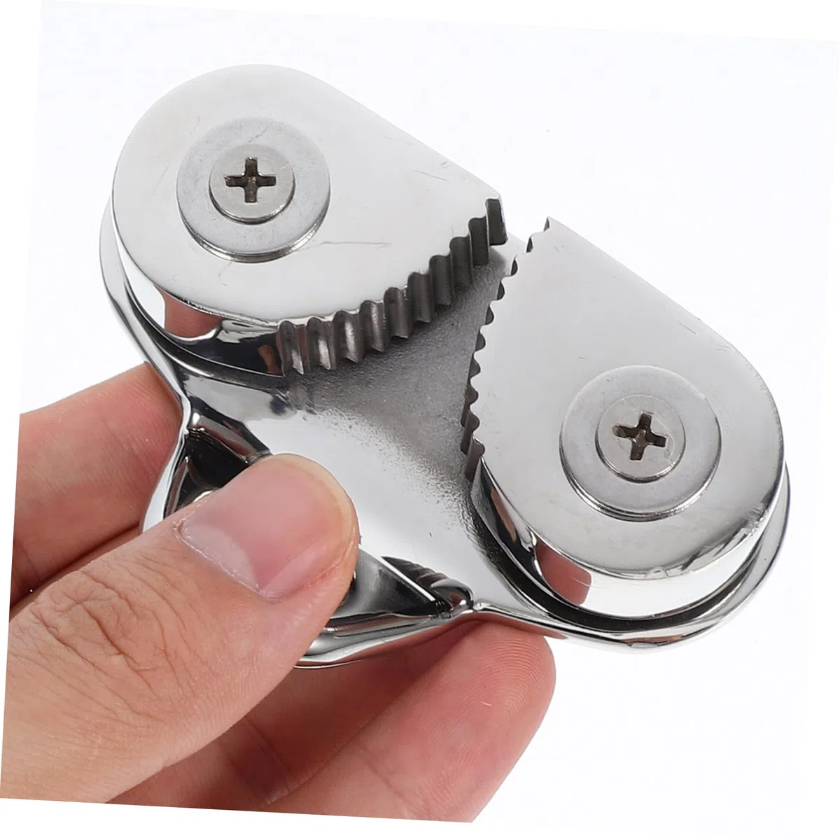 BESPORTBLE Taquet Coinceur à Came en Acier Inoxydable 316, Taquet Bloqueur pour Corde, Résistance la Corrosion, pour Bateau, Kayak, Voile – Accessoire Polyvalent de Quincaillerie Marine,