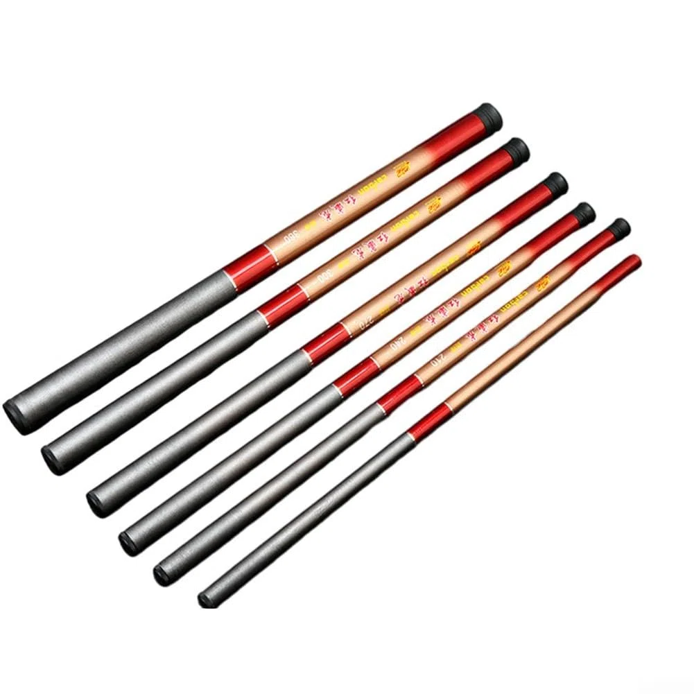 Canne à pêche télescopique FRP Stream Pole Canne de voyage compacte pour la pêche en rivière et en lac Canne légère et portable à section courte 0,8 m à 3,6 m