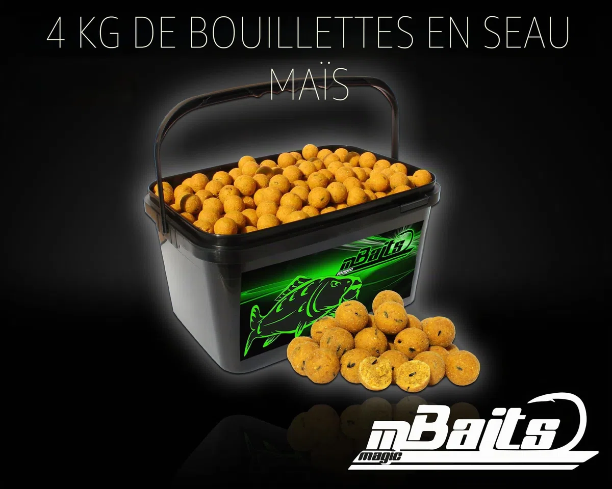 Angel-Berger Magic Baits bouillettes dans seau de 4 kg