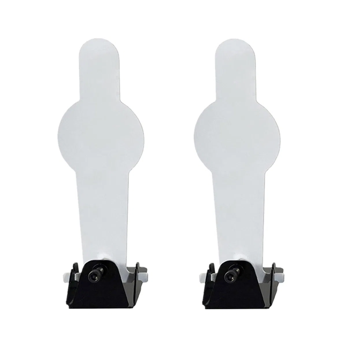 Atflbox Lot de 2 Réinitialisation de la Cible de tir en métal Cible d'entraînement pour Pistolet de Airsoft BB Guns pour extérieur et intérieur (Pop)