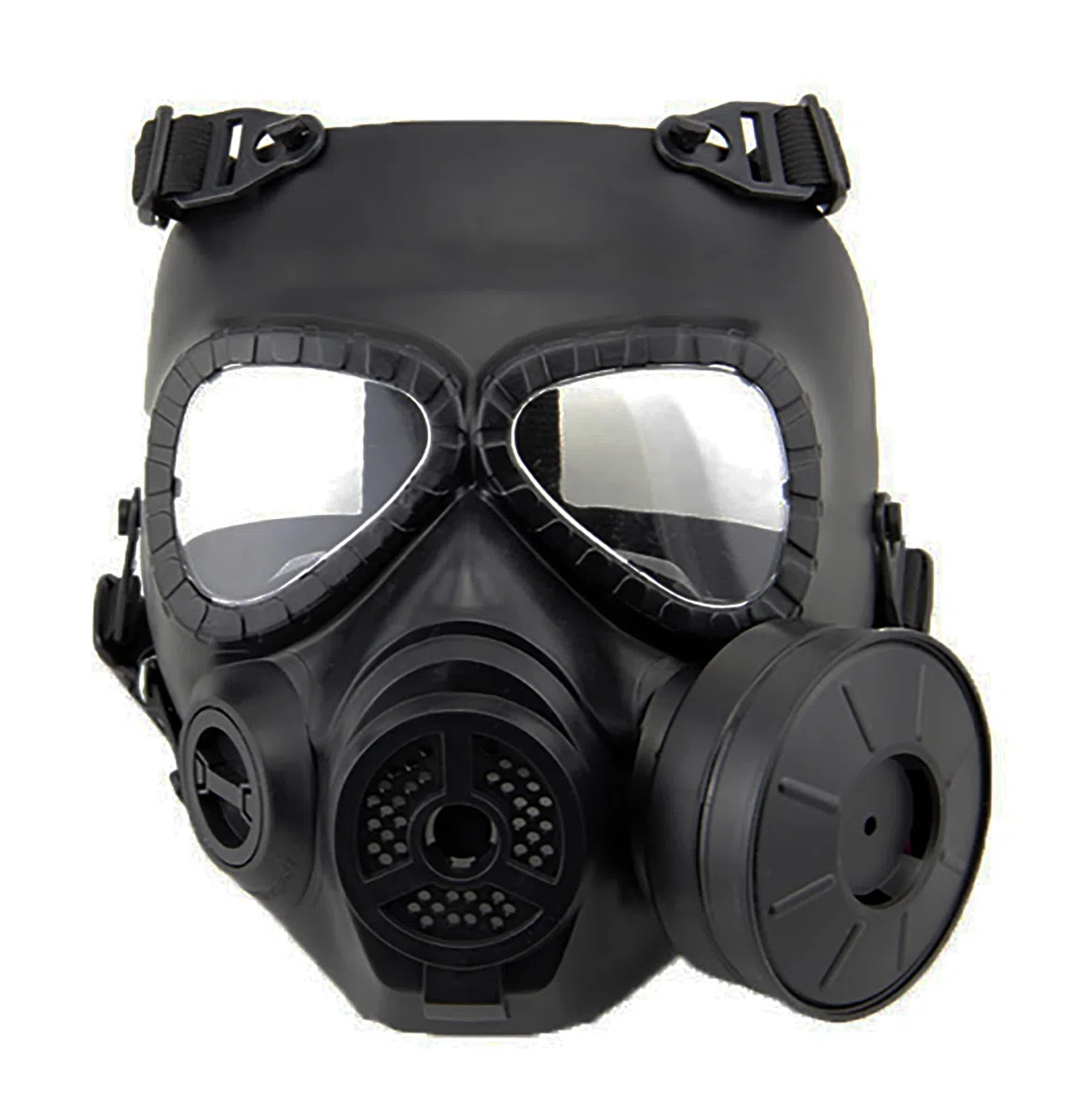 Masque de paintball tactique intégral factice à gaz avec ventilateur turbo pour cosplay, Halloween, jeu de guerre, mascarade