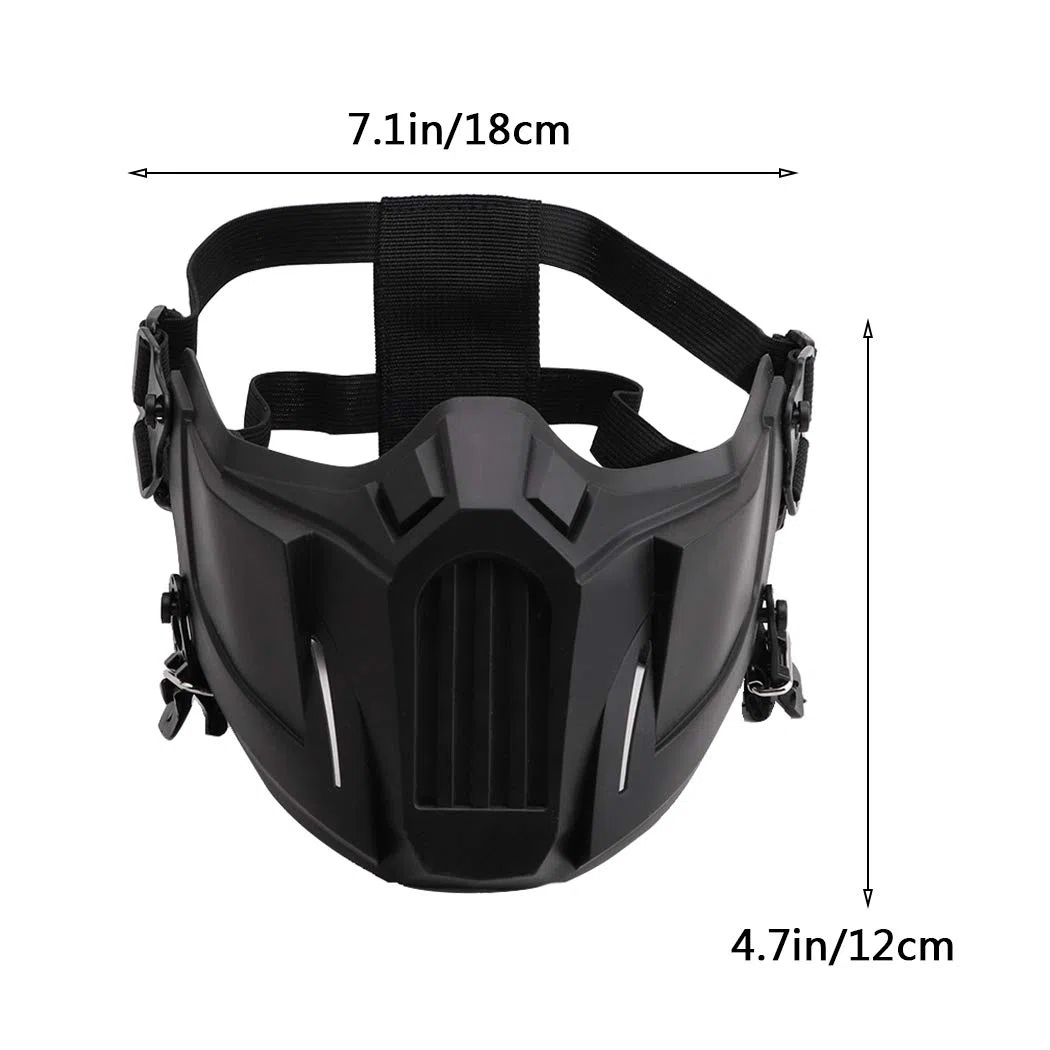 Demi-masque de protection créatif pour airsoft, jeux de plein air, masques de sport pour adultes, hommes, femmes, CS chasse, paintball tir