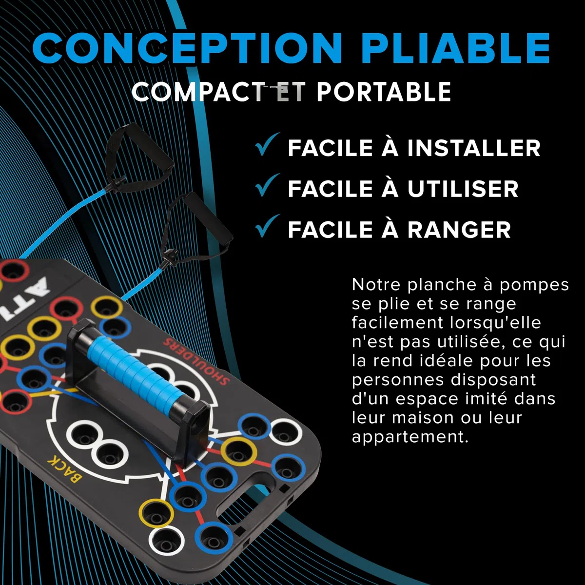 Planche de Pompe Musculation 12 en 1 Push Up Board Multifonction avec Poignées, Bandes, Antidérapants Musculation Homme/Femme, Calisthenics, Fitness Maison