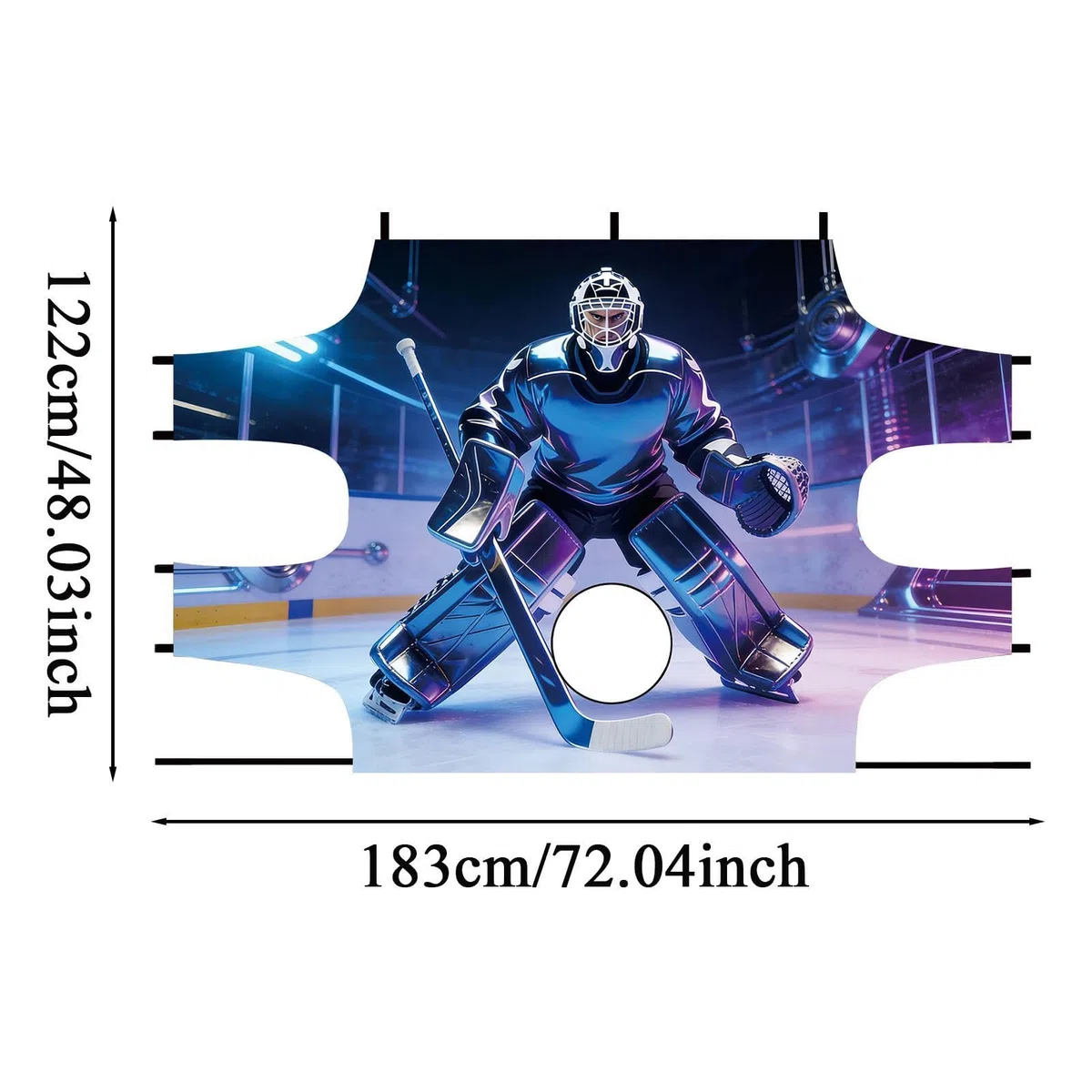 Générique Bâche de Hockey | Tapis d'Entraînement à | Équipement d'Entraînement de Hockey - Convient aux Filles Garçons et Adultes pour Utilisation en Intérieur sur Terrain Sol Extérieur