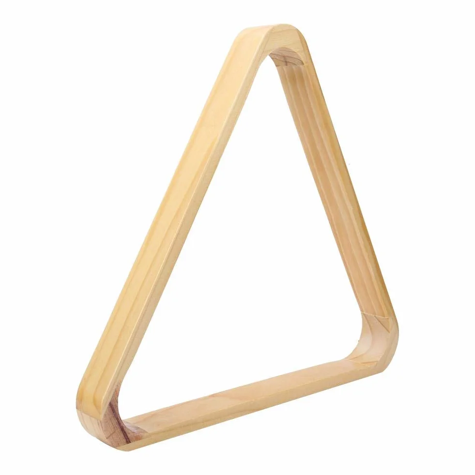 Alomejor Support de Boule de Billard Triangle Professionnel en Bois et Support de Boule de Billard en Diamant Accessoire de Table de Billard(American)
