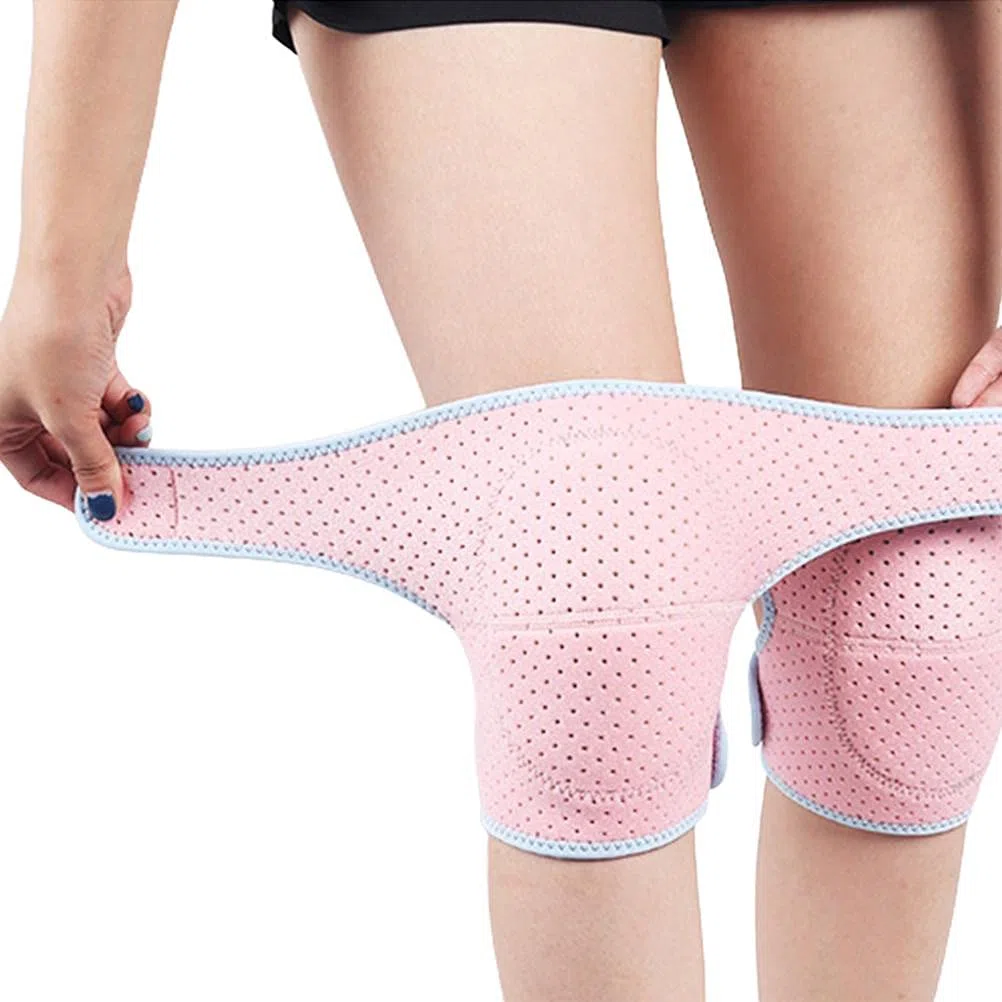 Genouillères de Protection réglables, genouillère de Danse en éponge Douce pour Femmes Filles, genouillères de Sport Anti-Chute Respirantes pour Danse Yoga Sport Volley-Ball