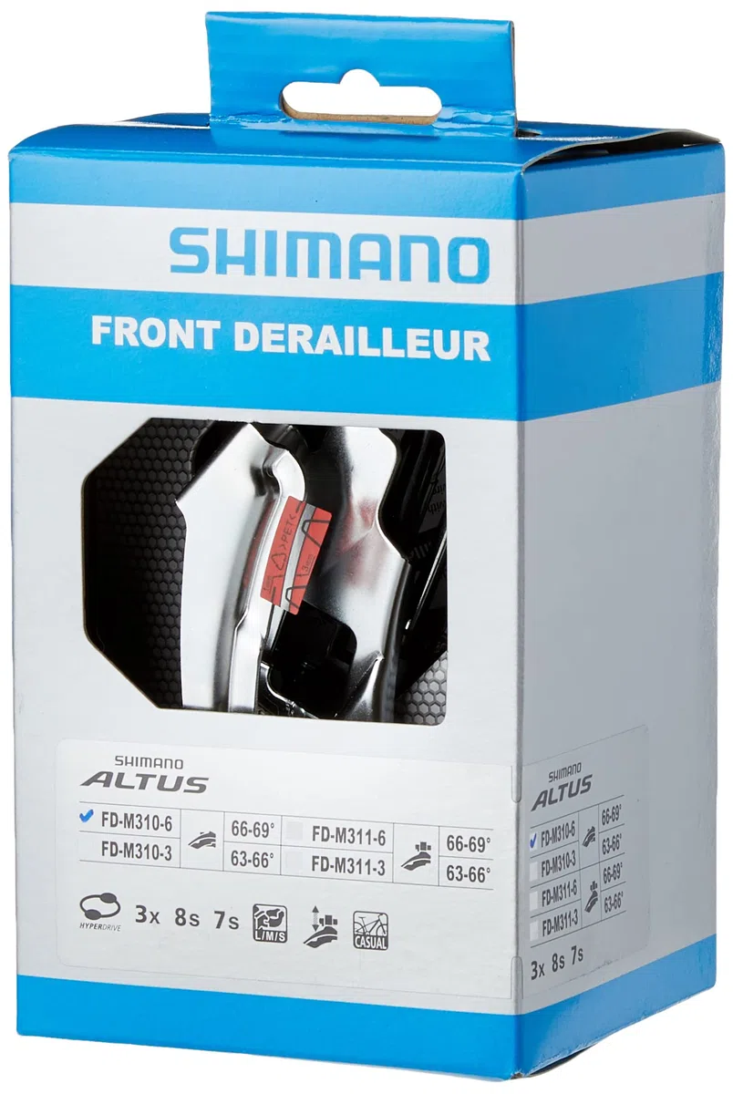 Shimano Altus 7/8 Vitesses Dérailleur Avant vélo dérailleur et fdm310 x 6