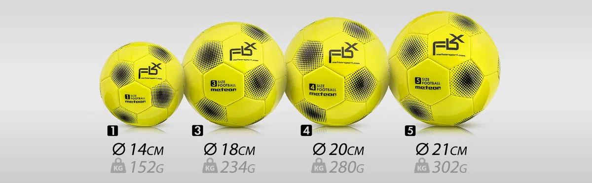 meteor Ballon de Football d’Entraînement FBX – Tailles 5/4 / 3/1 – Ballon de Foot Résistant pour Enfants, Adultes et Loisir Extérieur