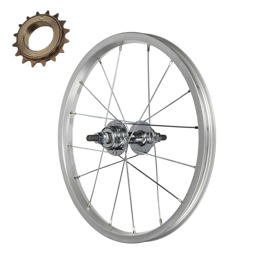 Jante arrière 16x 1,75 + pignon pour roue libre à 16 dents 1 vitesse pour vélo Graziella VTT, vélo de ville