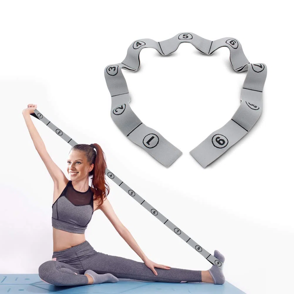 Sangle d'exercice, Bandes élastiques d'exercice d'entraînement, Adultes Bande de Résistance élastique Latine Yoga Pilates Danse Gym Fitness Sangle d'exercices.