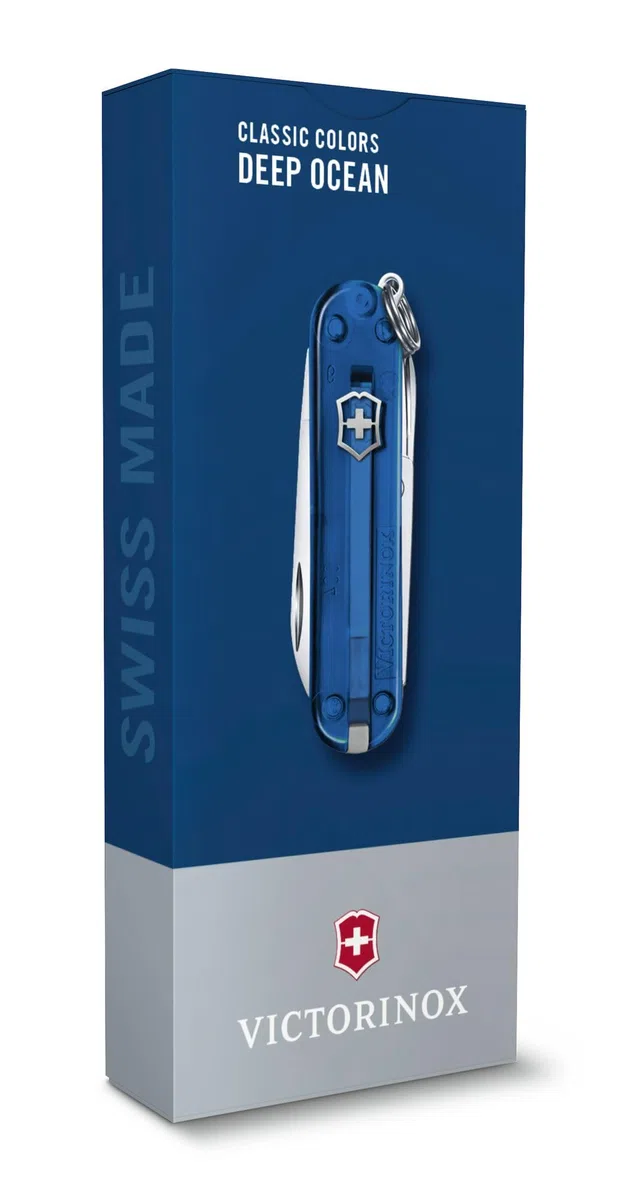 Victorinox, Classic SD, Couteau de Poche Suisse, Multifonction, Léger, 7 Fonctions, Petite lame, Lime à ongles, Tournevis 2,5 mm