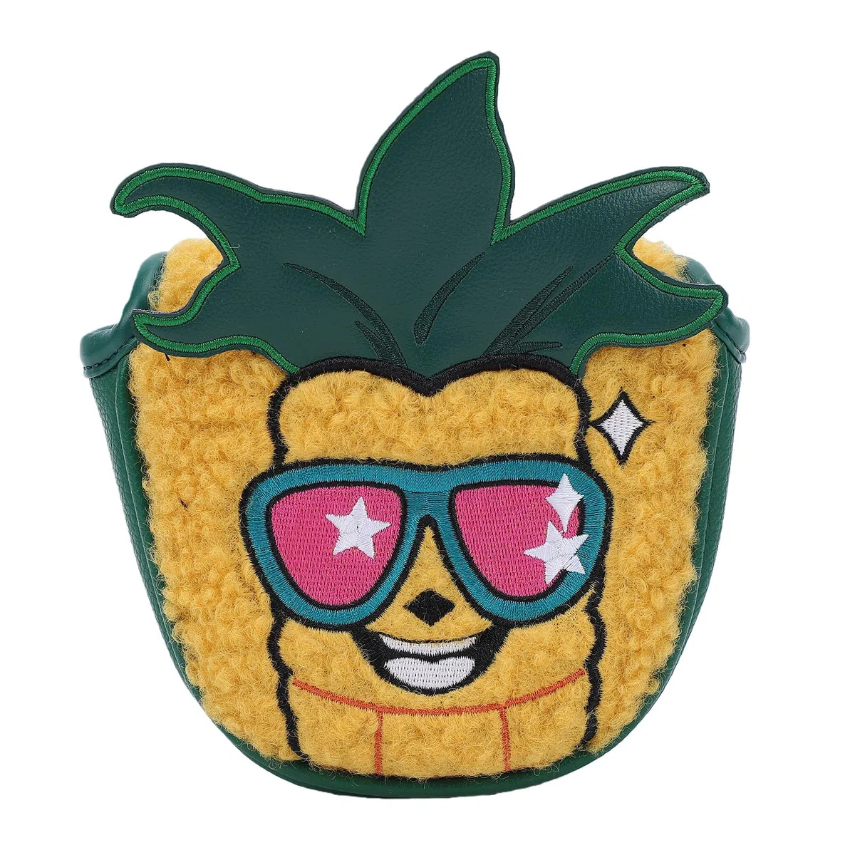 Luocute Couvre-tête de Club, Couvre-Chef de Protection en Cuir PU en Forme de Maïs avec Un Design Magnétique Puissant, Chef de Putter de Golf Amusant pour L'entraînement des