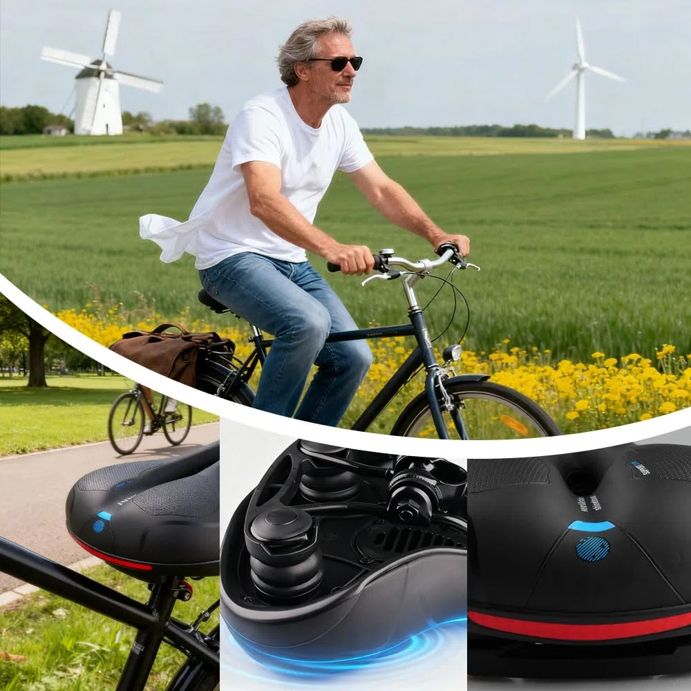 Selle de vélo Confortable et Ergonomique en Gel pour Homme et Femme