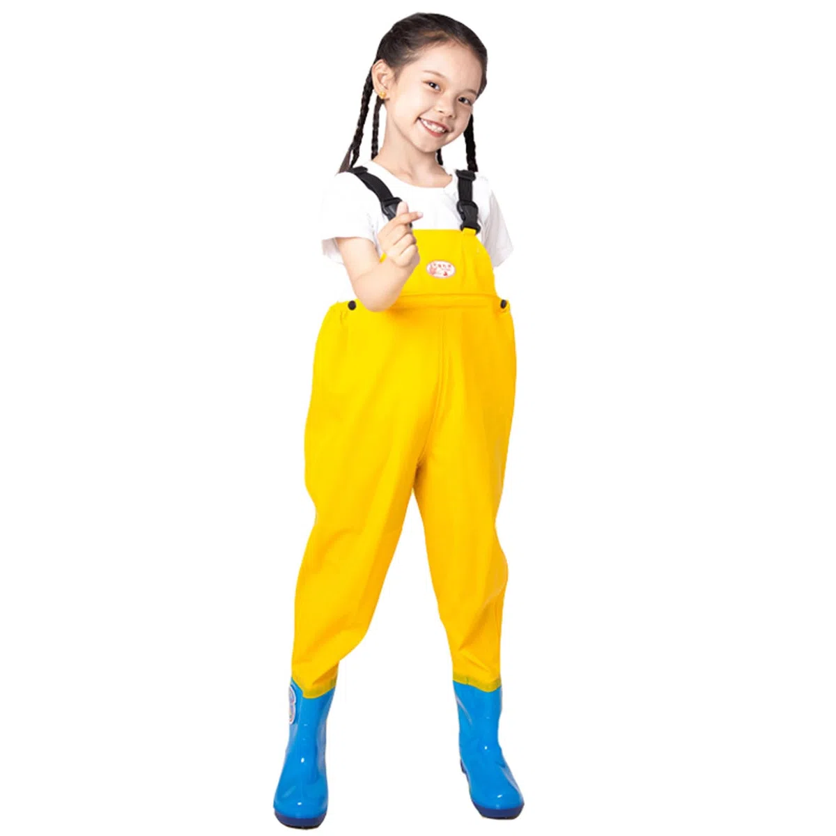 Générique Cuissardes de Pêche Imperméables Enfants avec Poche pour Chasse et Randonnée