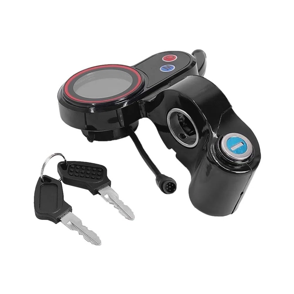Hitway H5 Écran LCD pour Scooter électrique 6 Broches avec verrou Noir