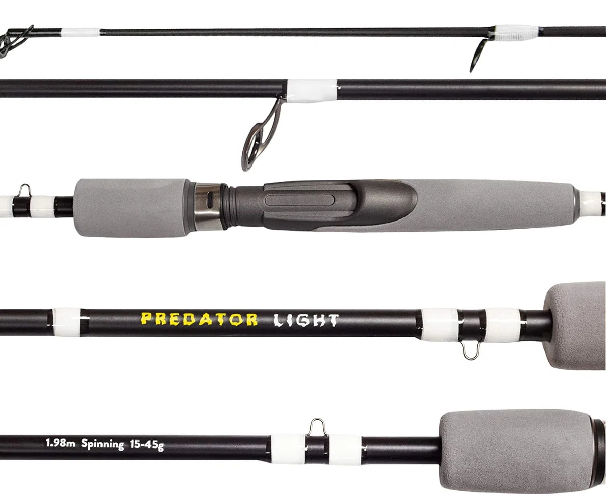 Canna da Pesca FISHN - Con Fuji® Heavy Duty Real Seat - Spinning - Spinning Rod - Plug-in Rod - trasmissione diretta Della Potenza Durante la Pesca di Pesci predatori