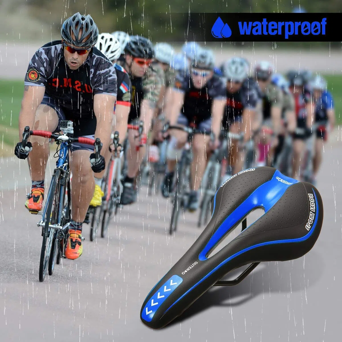 Linian Selle Velo, Siège de Vélo avec Ergonomique Respirante Creux Désign pour VTT/Bicyclette