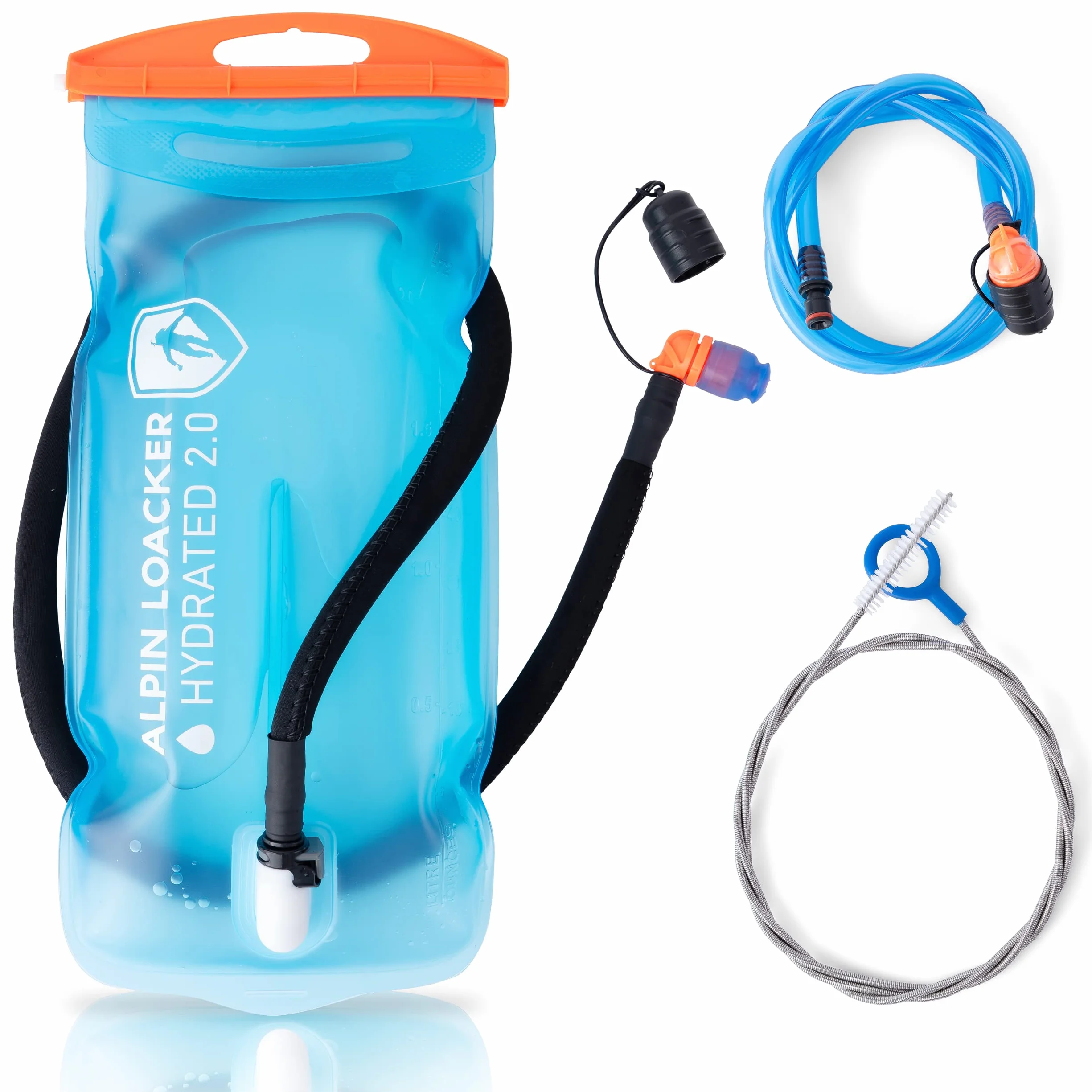 ALPIN LOACKER Poche d'hydratation d'extérieur avec Tuyau pour Le Sport et l'extérieur I Super légère I pour la randonnée sans BPA