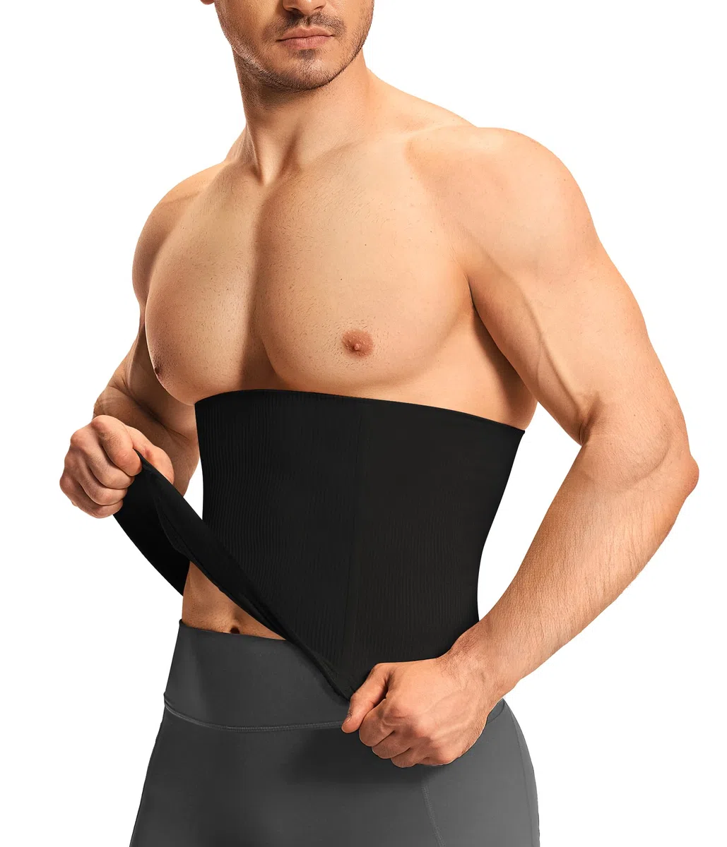 Nebility Ceinture Compression Abdominale pour Hommes Minceur Gaine Amincissante Ventre Plat Invisible Soutien du Dos