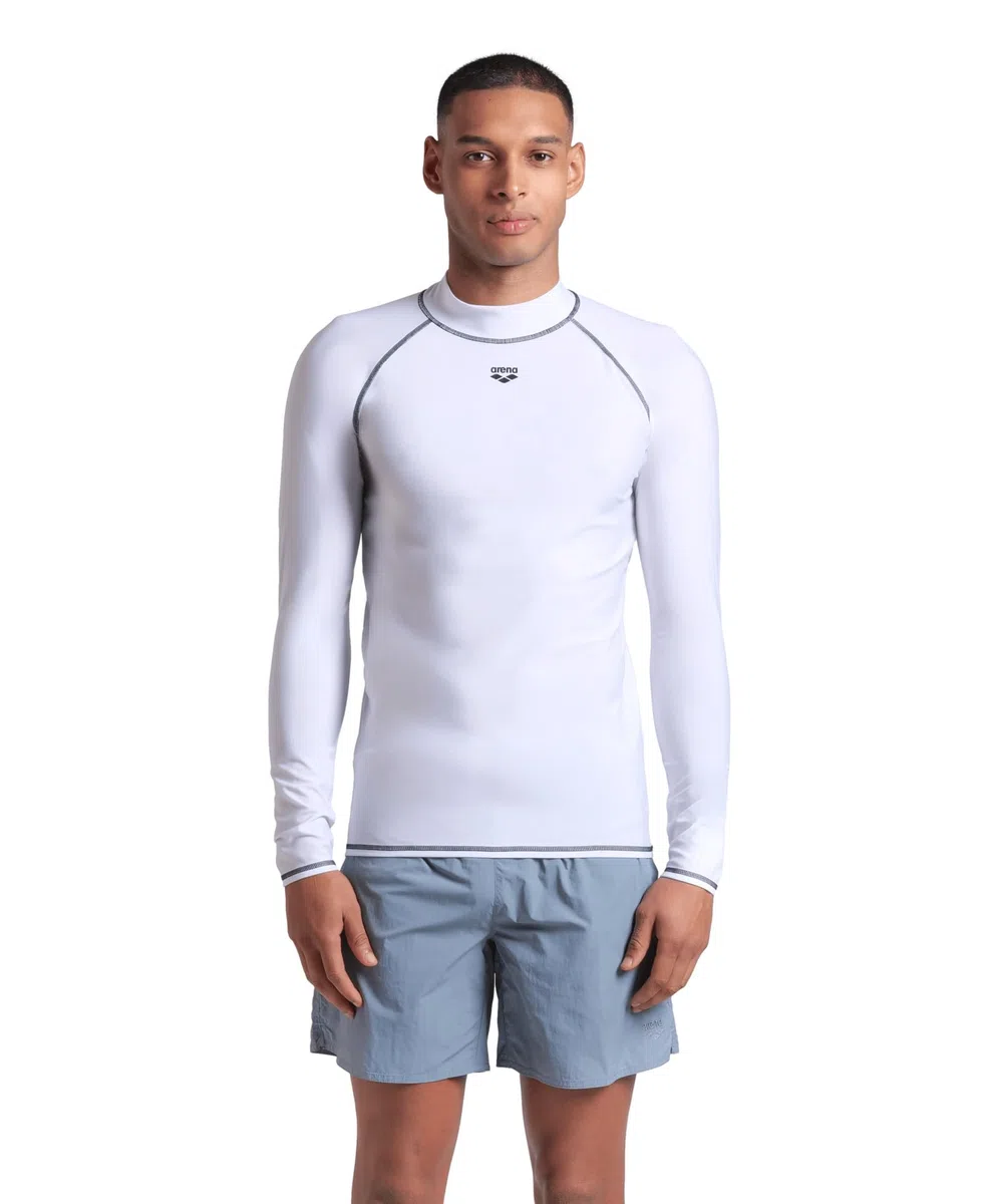 Arena Men's Arena Rash Vest L/S Graphic Rash Guard Shirt Homme