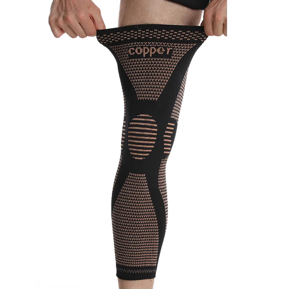 Genouillère pour homme et femme - Soulagement du genou - Manchon de compression respirant pour la course à pied et l'entraînement