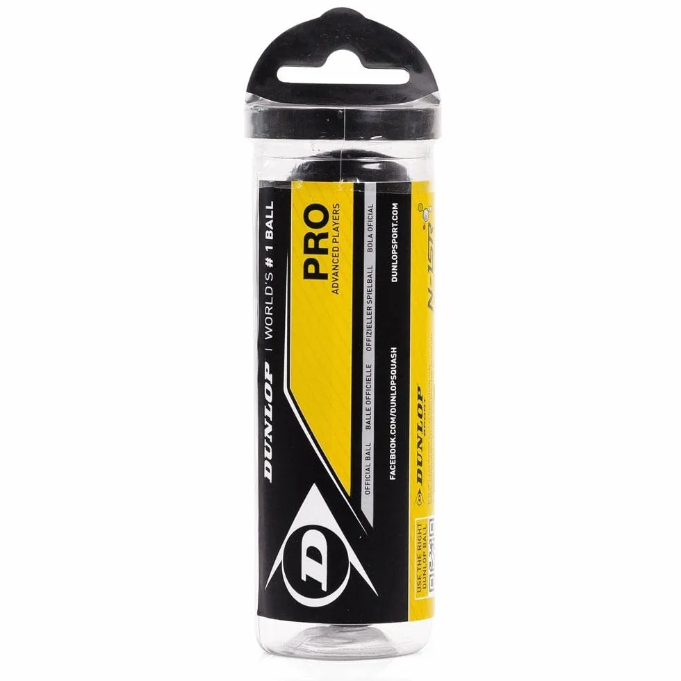 Dunlop Sports Pro XX Tube de squash 3 balles