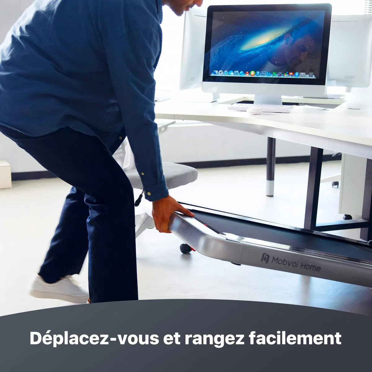 Mobvoi Tapis De Course Smart AI avec L'Application TicSports pour La Maison, Le Bureau, Téléphone, Ordinateur Portable, Grande Surface De Course, 12km/h, 120kg
