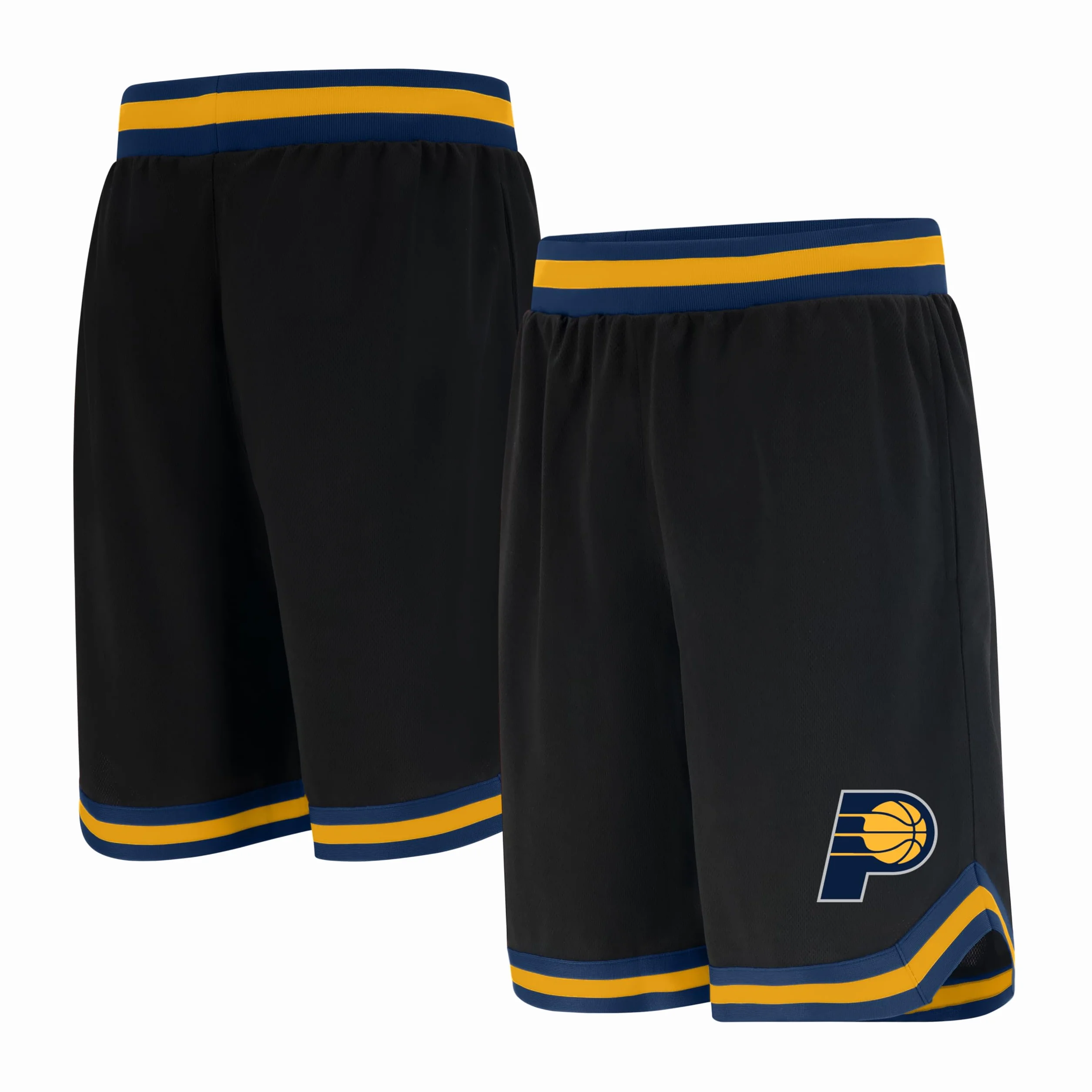 Unk NBA Ultra Game Short de Basket pour Homme GSM3547F avec Logo de l'équipe de la NBA tissé en polymaille, Noir, Taille L