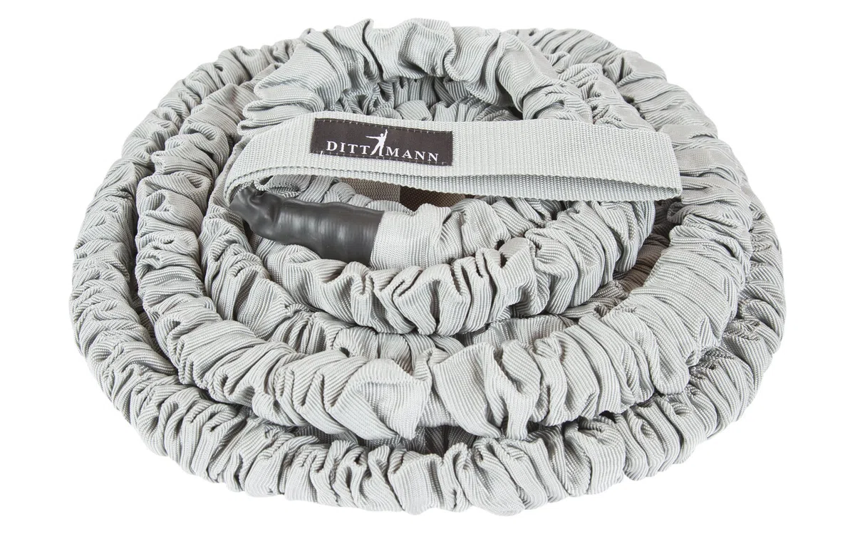 Dittmann Corde de résistance unisexe pour adulte, gris, 6 m