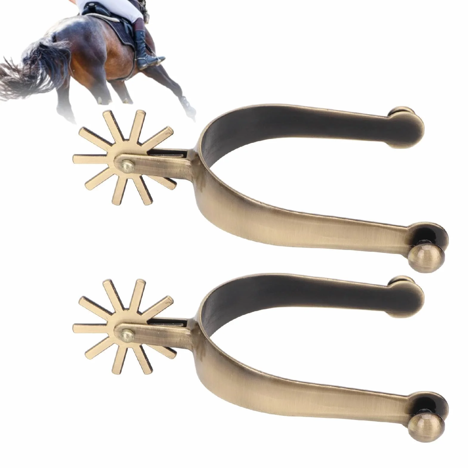 West Spur, Horse spurs spurs spurs pour bottes de cowboy West cowboy style Western spurs en alliage de zinc spurs bottes de cowboy spurs spurs Vintage spurs Walking Horse Rope spurs pour l'équitation
