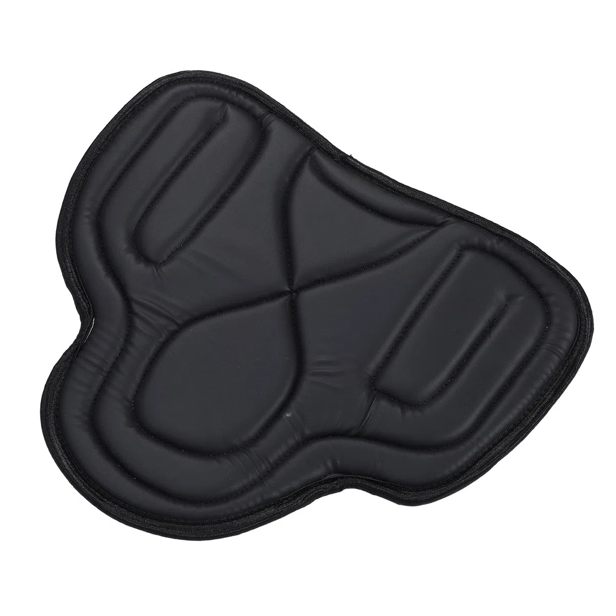 Alomejor Tampon de Selle à Cheval épaissis de Tampon de Selle d'amortisseur amélioré Saddle Pad avec du Cuir PU Respirant pour Le Confort de Conduite équestre
