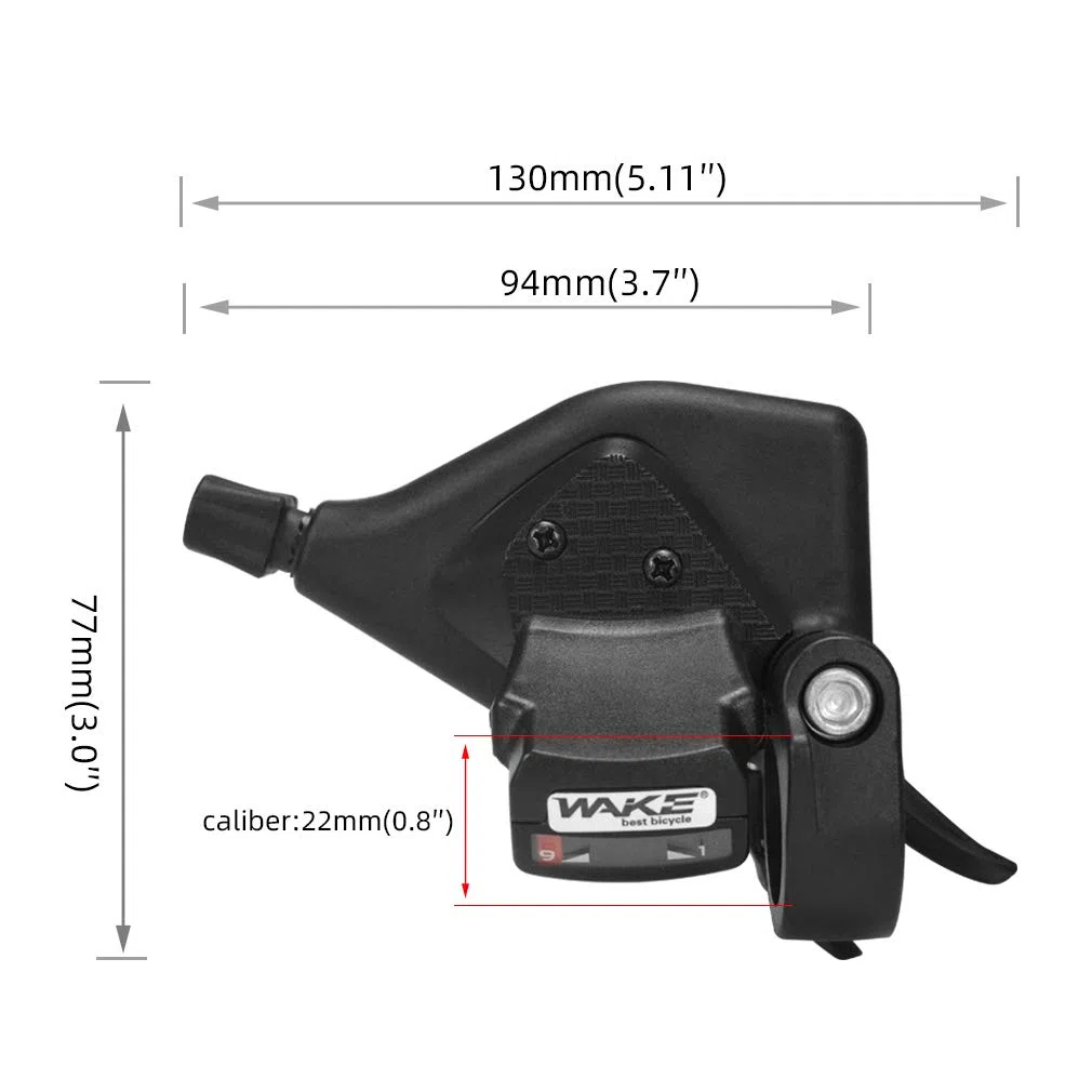 CYSKY Manette de Vélo 3x7/3x8/3x9 Vitesses 1 Paire de manettes de Vitesse Dérailleur de vélo de Montagne avec indicateur de Vitesse Combo leviers de Changement de Vitesse au Pouce Droit et Gauche