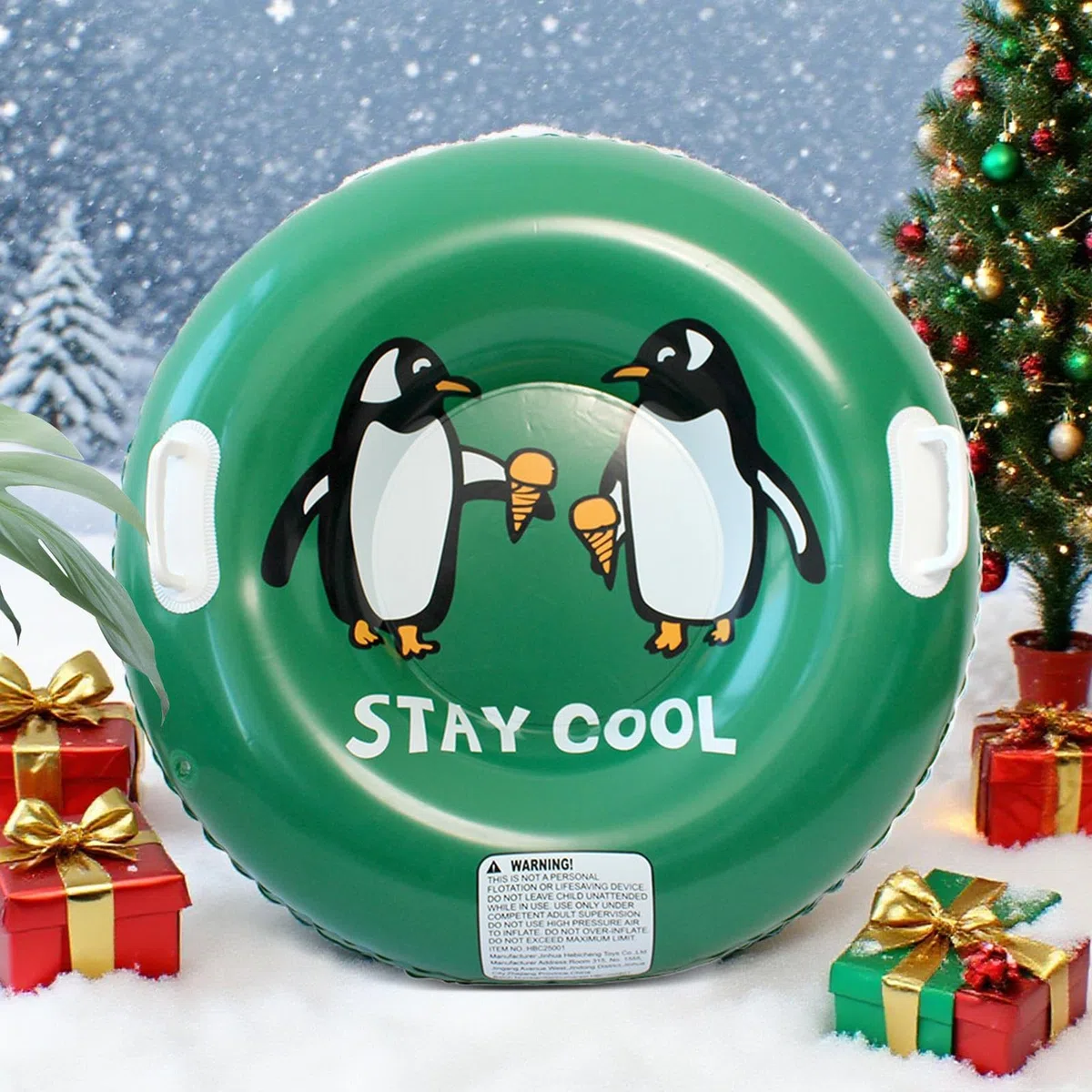 Luge Gonflable Adulte - Tubes de Neige Gonflables avec Poignées | Hiver Extérieur pour Activités Aventure Pêche Plage Parcs Luge Ski Patinoire Jardin,Activités Hivernales pour Plages