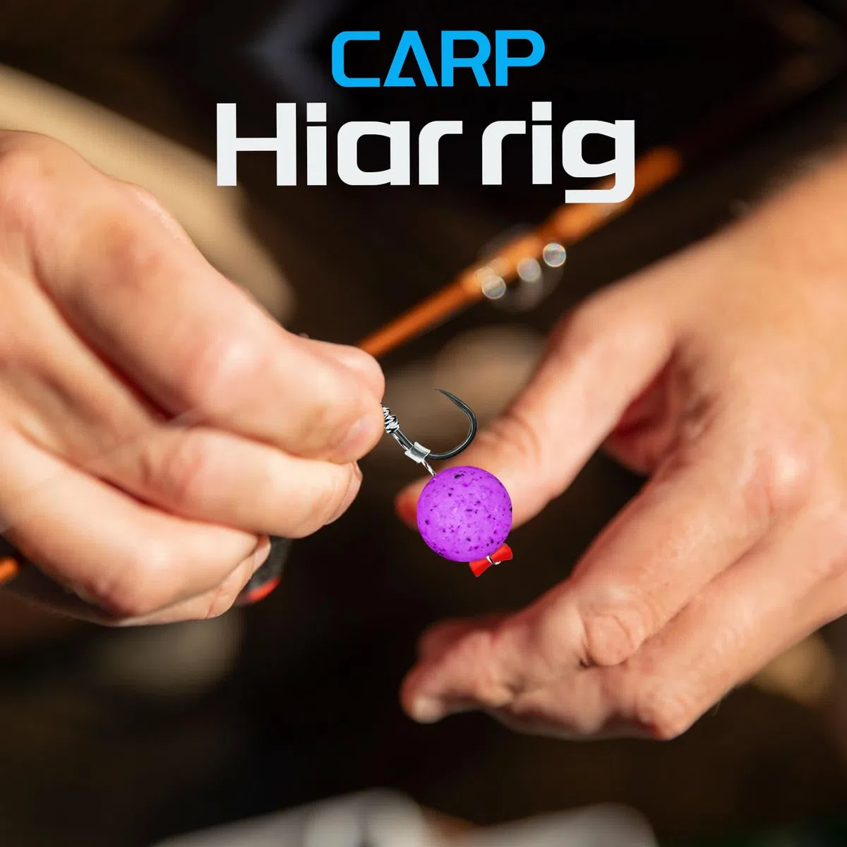 Narcissus Carp Fishing Hair Rigs – 24Pcs Carp Fishing Equipment, 24cm Braided Line Bait Rigs with Hooks and Boilie Stops