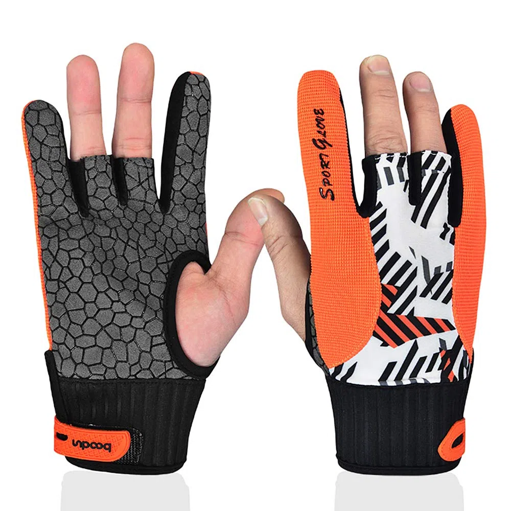 Karlak Gants de bowling Gants antidérapants respirants antidérapants protecteurs de pouce Gants de sport pour hommes et femmes